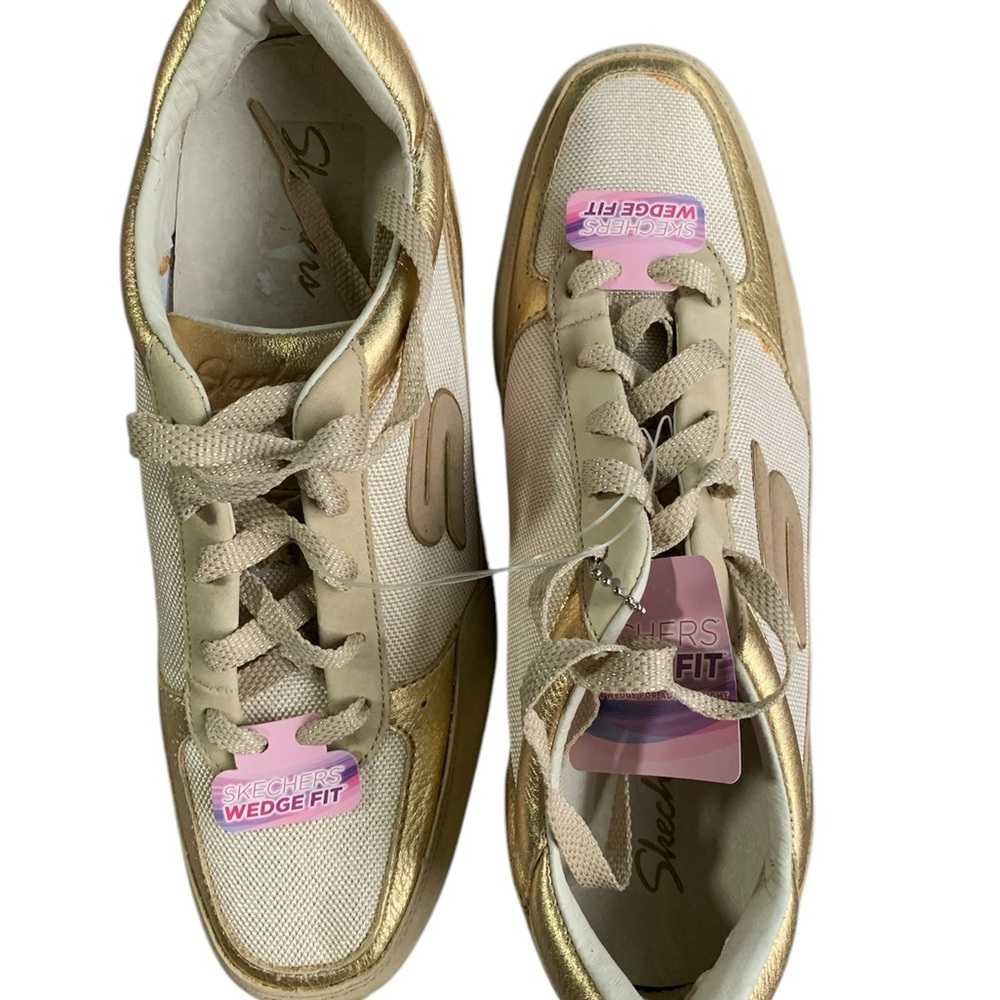 Skechers Gold Sneakers Sporty Low-Top Design